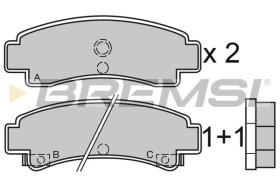 BREMSI BP2442 - PASTIGLIE FRENO - BRAKE PADS