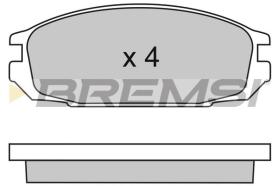 BREMSI BP2445 - PASTIGLIE FRENO - BRAKE PADS