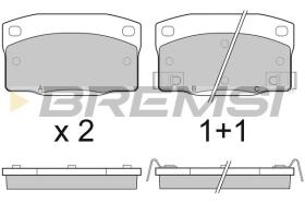 BREMSI BP2450 - PASTIGLIE FRENO - BRAKE PADS