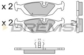 BREMSI BP2456 - PASTIGLIE FRENO - BRAKE PADS