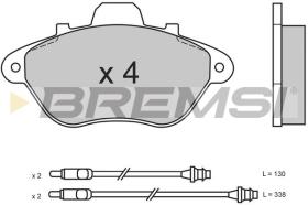 BREMSI BP2465 - PASTIGLIE FRENO - BRAKE PADS