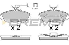 BREMSI BP2478 - PASTIGLIE FRENO - BRAKE PADS
