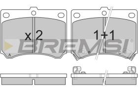 BREMSI BP2491 - PASTIGLIE FRENO - BRAKE PADS