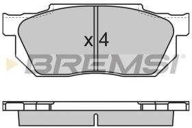 BREMSI BP2501 - PASTIGLIE FRENO - BRAKE PADS