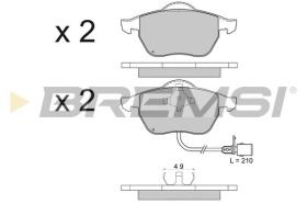 BREMSI BP2516 - PASTIGLIE FRENO - BRAKE PADS