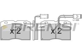 BREMSI BP2517 - PASTIGLIE FRENO - BRAKE PADS