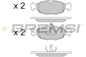 BREMSI BP2520 - PASTIGLIE FRENO - BRAKE PADS
