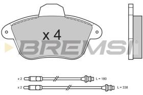 BREMSI BP2522 - PASTIGLIE FRENO - BRAKE PADS