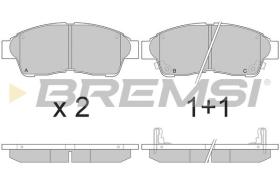BREMSI BP2526 - PASTIGLIE FRENO - BRAKE PADS