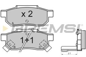 BREMSI BP2530 - PASTIGLIE FRENO - BRAKE PADS