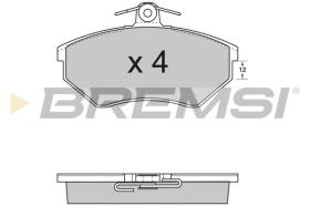 BREMSI BP2532 - JUEGO PASTILLAS DE FRENO BREMSI