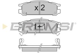 BREMSI BP2536 - PASTIGLIE FRENO - BRAKE PADS