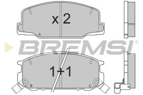 BREMSI BP2537 - PASTIGLIE FRENO - BRAKE PADS