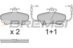 BREMSI BP2557 - PASTIGLIE FRENO - BRAKE PADS