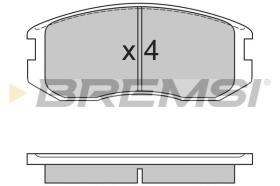 BREMSI BP2558 - PASTIGLIE FRENO - BRAKE PADS