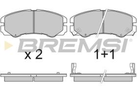 BREMSI BP2580 - PASTIGLIE FRENO - BRAKE PADS