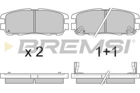 BREMSI BP2581 - PASTIGLIE FRENO - BRAKE PADS