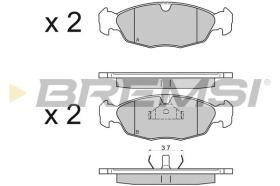 BREMSI BP2584 - PASTIGLIE FRENO - BRAKE PADS