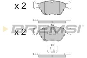 BREMSI BP2585 - PASTIGLIE FRENO - BRAKE PADS