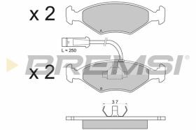 BREMSI BP2589 - PASTIGLIE FRENO - BRAKE PADS