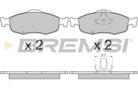 BREMSI BP2592 - PASTIGLIE FRENO - BRAKE PADS