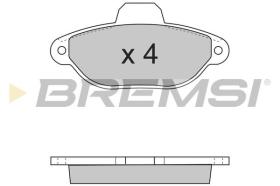 BREMSI BP2600 - JUEGO PASTILLAS DE FRENO BREMSI