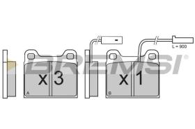 BREMSI BP2606 - PASTIGLIE FRENO - BRAKE PADS