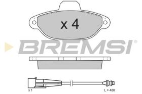 BREMSI BP2626 - JUEGO PASTILLAS DE FRENO BREMSI