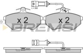 BREMSI BP2643 - PASTIGLIE FRENO - BRAKE PADS