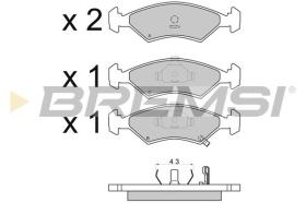 BREMSI BP2647 - PASTIGLIE FRENO - BRAKE PADS