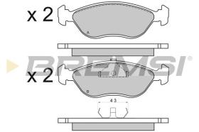 BREMSI BP2656 - PASTIGLIE FRENO - BRAKE PADS