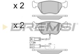 BREMSI BP2658 - PASTIGLIE FRENO - BRAKE PADS