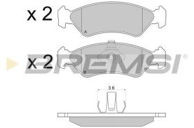 BREMSI BP2671 - PASTIGLIE FRENO - BRAKE PADS