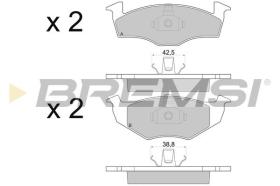 BREMSI BP2672 - PASTIGLIE FRENO - BRAKE PADS