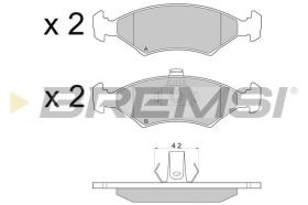 BREMSI BP2675 - PASTIGLIE FRENO - BRAKE PADS