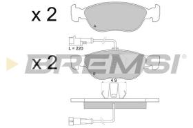 BREMSI BP2677 - PASTIGLIE FRENO - BRAKE PADS