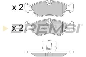 BREMSI BP2704 - PASTIGLIE FRENO - BRAKE PADS