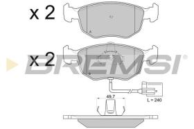 BREMSI BP2707 - PASTIGLIE FRENO - BRAKE PADS