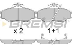 BREMSI BP2708 - PASTIGLIE FRENO - BRAKE PADS