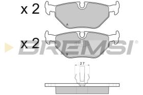 BREMSI BP2710 - PASTIGLIE FRENO - BRAKE PADS
