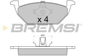 BREMSI BP2712 - PASTIGLIE FRENO - BRAKE PADS