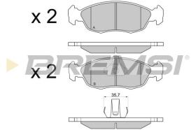 BREMSI BP2729 - PASTIGLIE FRENO - BRAKE PADS