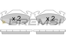 BREMSI BP2738 - PASTIGLIE FRENO - BRAKE PADS