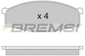 BREMSI BP2757 - JUEGO PASTILLAS DE FRENO BREMSI