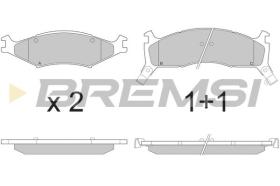 BREMSI BP2772 - PASTIGLIE FRENO - BRAKE PADS
