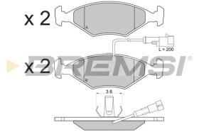 BREMSI BP2776 - PASTIGLIE FRENO - BRAKE PADS