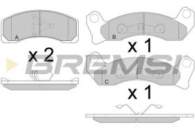 BREMSI BP2780 - PASTIGLIE FRENO - BRAKE PADS