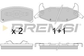 BREMSI BP2787 - PASTIGLIE FRENO - BRAKE PADS