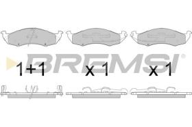 BREMSI BP2791 - PASTIGLIE FRENO - BRAKE PADS