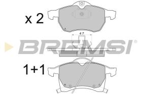 BREMSI BP2811 - JUEGO PASTILLAS DE FRENO BREMSI